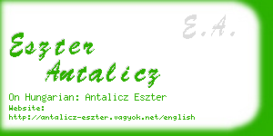 eszter antalicz business card